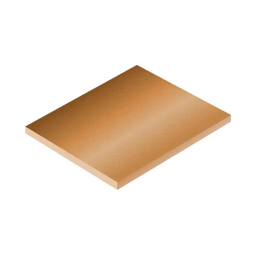 Плита бронзовая БрКМц 300х1500х2500 мм ГОСТ 18175-78 для сварки  ОборонСпецСплав