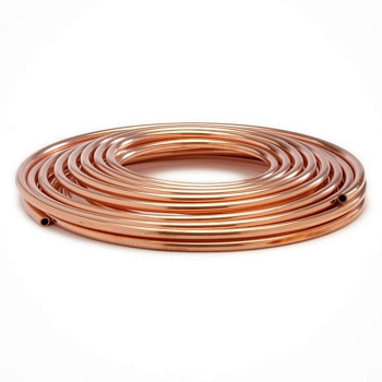 Труба медная отожженная мягкая М2М 8х1 мм ГОСТ 617-90