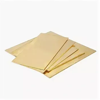 Латунная пластина для поделок Л63 609x609x3 мм ГОСТ 931 - 90